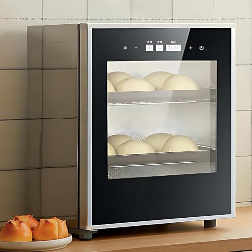 40L Electric Dough Proofer Box, Adjustable Temperature & Humidity Control, Removable Bread Proofing Machine for Perfect Home Baking, 220V Automatic Timer