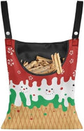 Christmas Ice Cream Clothespin Tote Bag, Durable Wide Opening Storage Peg Holder by CREAMIC