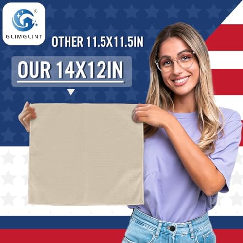 GLIMGLINT Microfiber Cleaning Cloth, 12 Pack Towels - Image 2