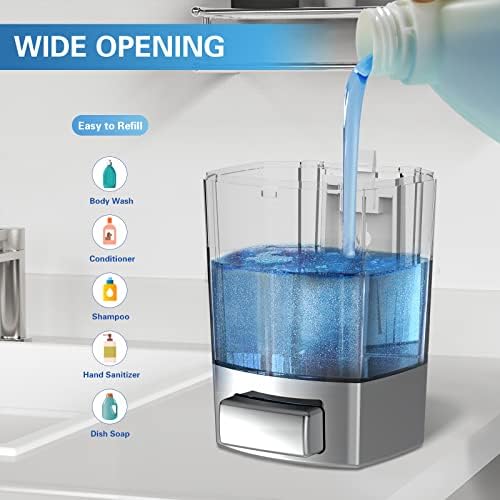 SVAVO Wall Mounted Soap Dispenser Kitchen Bathroom Manual Soap Dispenser - Image 3