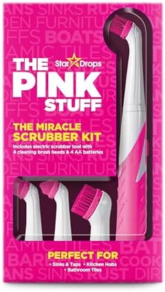 The Pink Stuff Miracle Scrubber Kit, Electric Cleaning Tool Set by The+Pink+Stuff