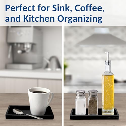 Spacewiser Countertop & Vanity Silicone Tray – 2 PC Small 7.7" Soap Tray - Image 6