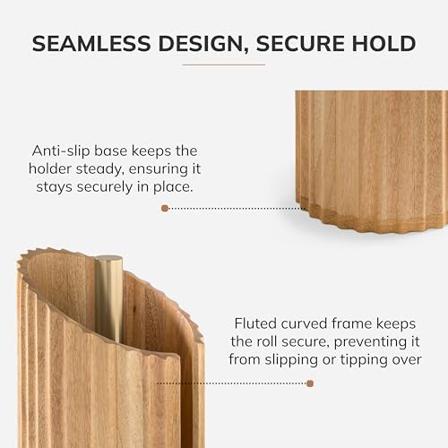Anji Mountain Wooden Paper Towel Holder - Image 4