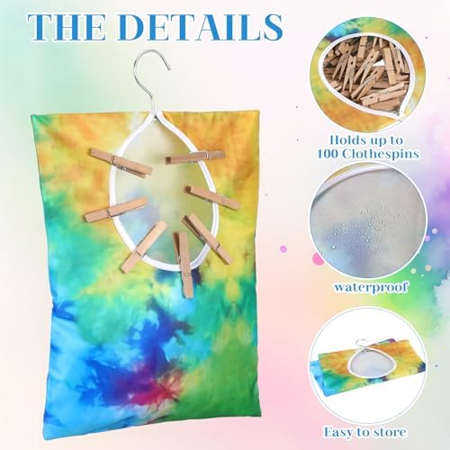 Woanger 2 Pcs Clothes Pin Bag 15 X 11 In Clothespin Holder - Image 3