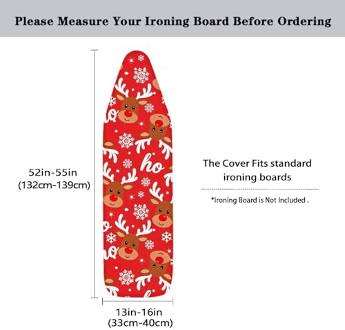 Ironing Board Cover Christmas Deer Print Stain Resistant Cover - Image 5