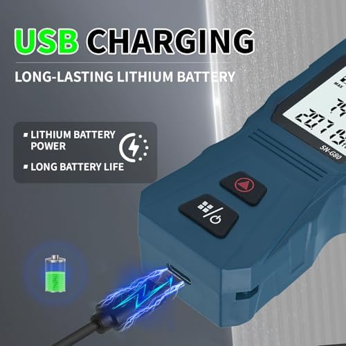 Mini Laser Measure wiht USB-C Rechargeable Pocket-Size Digital Tape 262FT - Image 4
