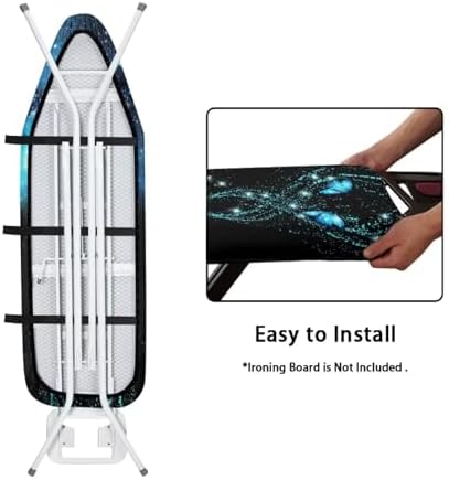 Flashideas Blue Butterfly Print Ironing Board Cover - Image 5