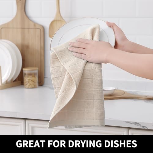 Homaxy 100% Cotton Terry Kitchen Dish Cloths, 6 Pack - Image 4