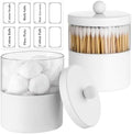 Gaussra White Apothecary Jar, Bathroom Jar by Gaussra