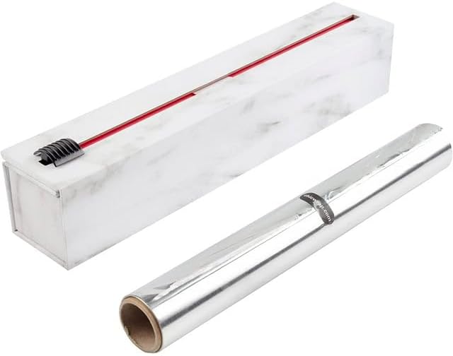 ChicWrap Carrara Marble Aluminum Foil Dispenser by ChicWrap