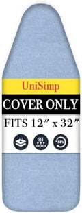 UniSimp Small Ironing Board Cover and Pad 12"x32" Small Iron Board Cover by UniSimp