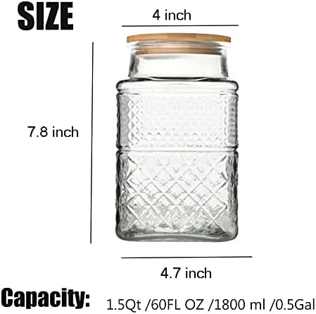 60 FL oz/0.5 Gal Glass Jar - Image 3