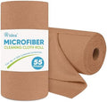 AIDEA Microfiber Cleaning Cloth Roll-55 Sheets, Cleaning Rags 11×9" Brown by AIDEAHOME