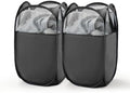 TECHMILLY Pop Up Foldable Laundry Basket, Mesh Laundry Hamper by TECHMILLY