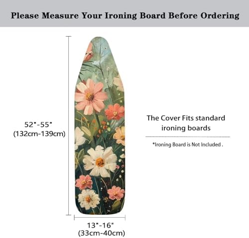 Daisy Prints Ironing Board Padded Cover Dust Covers Stretchable Iron Board - Image 5