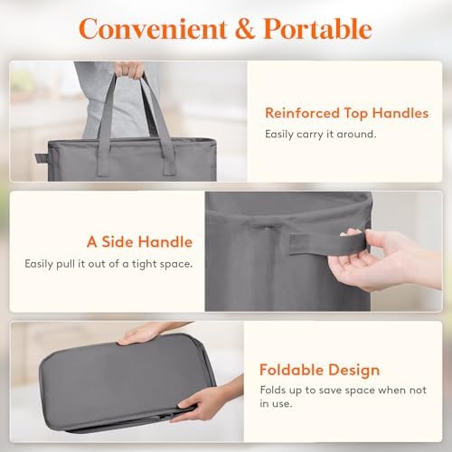 Lifewit 2 Pack Slim Laundry Hamper - Image 4
