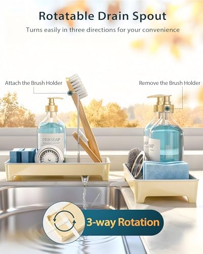 Minimalist Sink Caddy, Rustproof Sponge Holder - Image 5