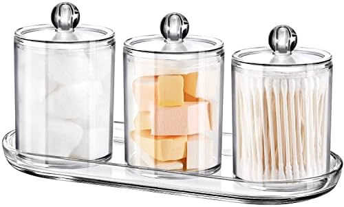 SheeChung 3 PCS Qtip Holder Bathroom Set by SheeChung