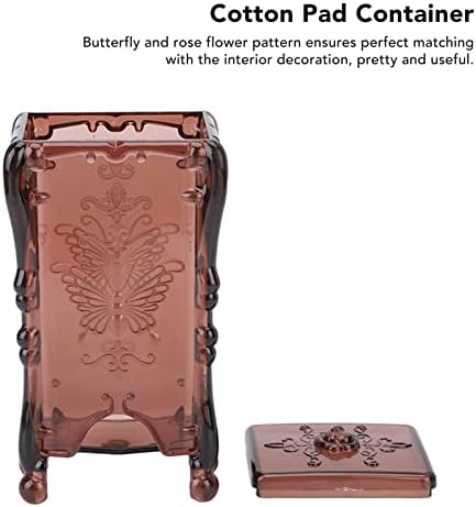 Agatige Cotton Pad Holder, Butterfly Rose Flower Cotton Pad Dispenser Cotton - Image 4