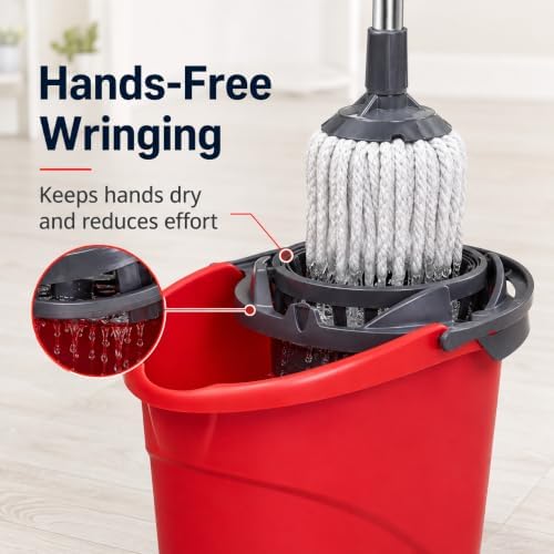 Quick Wring Hands-Free Mop Bucket – 2.5 Gallon - Image 2