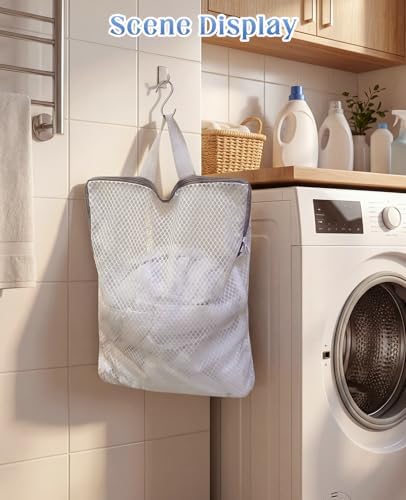 4 Pcs Mesh Hanging Laundry Bag - Image 7