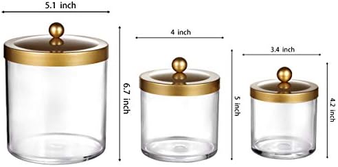 SheeChung 3Pack Large Plastic Apothecary Jars - Image 5