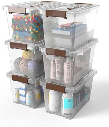 WYT 18-Pack Clear 7 Quart Storage Latch Box/Bins, Plastic Stackable Latching Box - Image 7