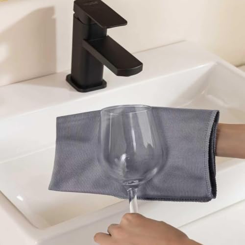 Microfiber Glass Cleaning Cloth 8 Pack, 16 Inch x 12 Inch, Lint Free Quickly - Image 3