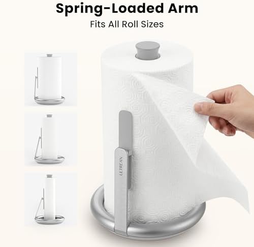 Ultrean Paper Towel Holder Countertop, Freestanding Paper Towel Dispenser - Image 3