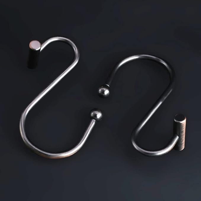 Gracelife Shower Curtain Hooks, T-Bar Decorative Hooks Hangers - Image 3