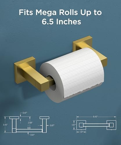FORIOUS Commercial Toilet Paper Holder Wall Mount Bathroom Tissue Holder - Image 3