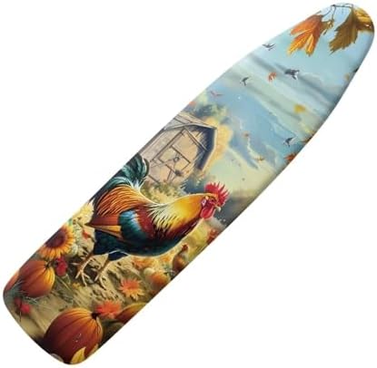 Farm Rooster Ironing Board Cover, Resist Scorching and Staining, 15x54 Heavy by Vanideaoty