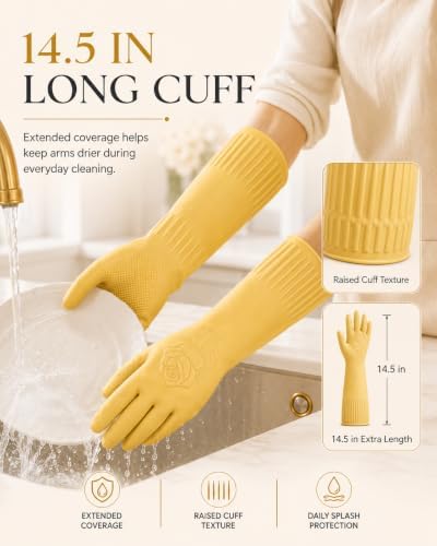 Disfore Rubber-Gloves Dishwashing Gloves - Image 5