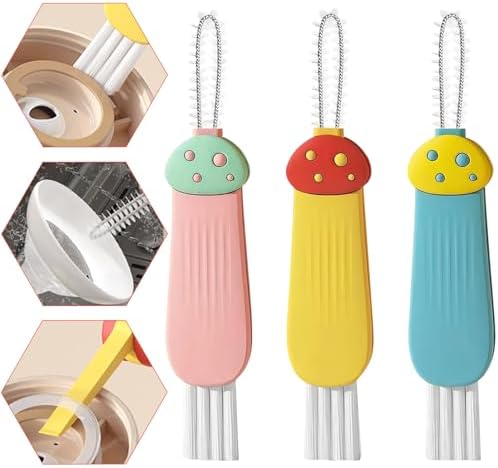Cup Lid Gap Cleaning Brush 3PCS Bottle Brushes 3 in 1 Cup Lid Gap Cleaner by INVODA