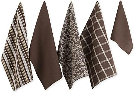 DII Assorted Woven Kitchen Set, Dark Brown, 5 Piece by DII
