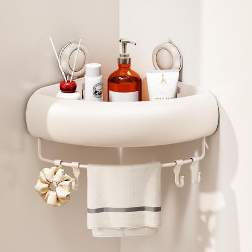 CICUFY Shower Caddy Suction Cup, 1 Pack No Drilling Corner Shower Shelves by CICUFYOfficial