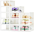 Amazon Basics Stackable and Foldable Clear Shoe Storage Organizer Box by AmazonBasics