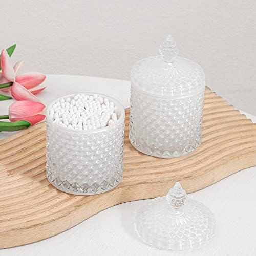 2 Pack Qtip Holder Apothecary Jars - Image 4