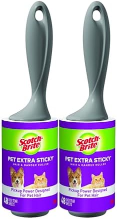Scotch-Brite Pet Hair Pickup Extra Sticky Lint Roller, 50% Stickier, Fur & by Unknown