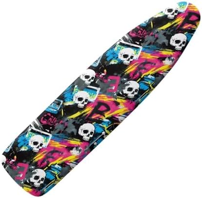 Sugar Skull Ironing Board Cover Stain Resistant Abstract Graffiti Painting Iron by Daulesho