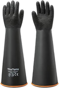 ThxToms Heavy Duty Rubber Gloves, Industrial Chemical Resistant Gloves by ThxToms