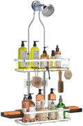 Skyapex Shower Caddy Hanging: Adjustable Height, Rustproof Shelves by Skyapex