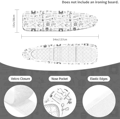 Ironing Board Covers and Pad, 15 * 54in Standard Size, - Image 2