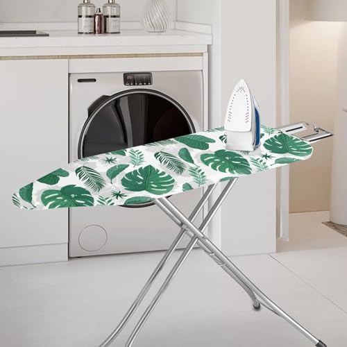Green Leaves Ironing Board Covers Durable Stain Resistant Hook and Loop - Image 2
