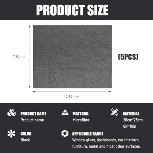 5PCS Thickened Magic Cleaning Cloth, Reusable Lint Free Cleaning Rags - Image 2
