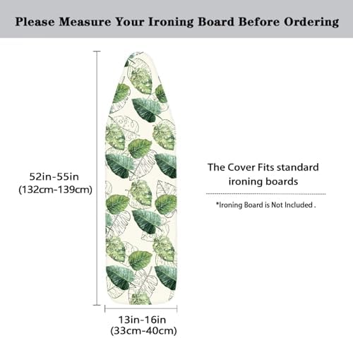 Green Leaves Ironing Board Cover - Image 5