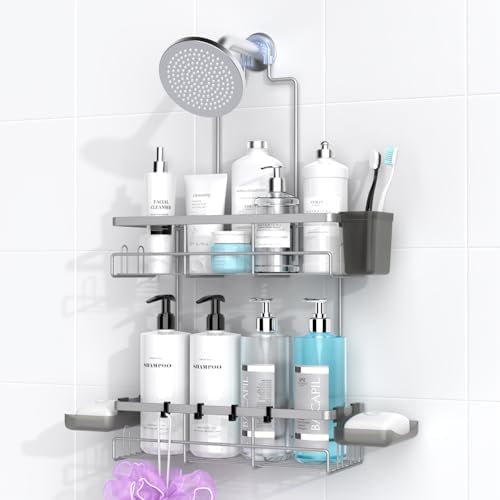 Hanging Shower Caddy Over Showerhead by AKTECKE