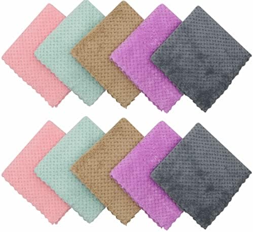 Microfiber Cleaning Cloth, 10 Pack Microfiber Rags, Mix Color - Image 2