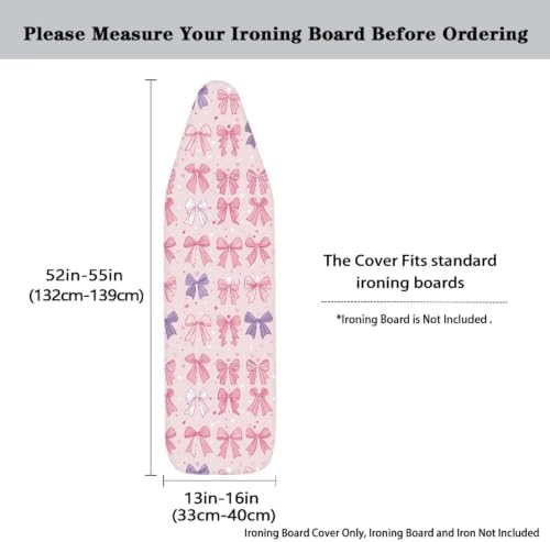 Multi Bowknot Ironing Board Cover Fits Standard Size Elasticized Edges Home - Image 5