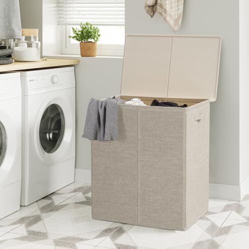 WOWLIVE 154L Double Laundry Hamper 2 Section - Image 3
